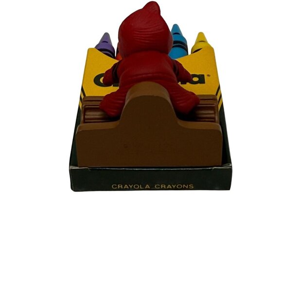 1991 Bright Vibrant Carols Crayola Crayons Hallmark Keepsake Ornament Bear w/box - Picture 4 of 7